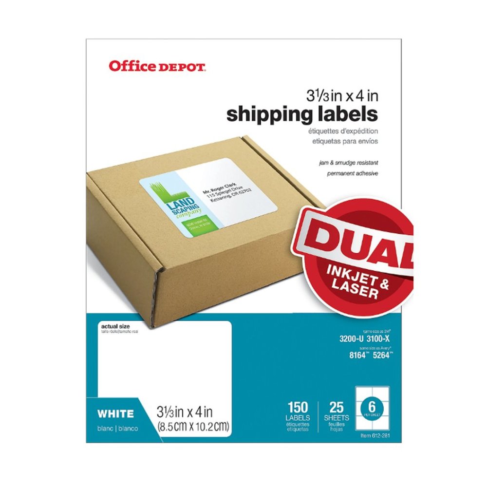 Shipping Labels ( WHITE ) for home or office laser or inkjet 150 labels …